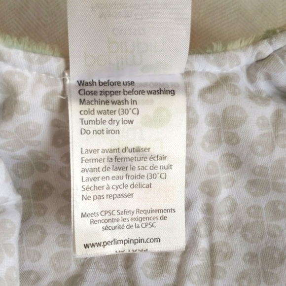 perlim pinpin fluffy striped fleece zip-up sleep sack 0-6 months baby 1.5 TOGS - Picture 7 of 8